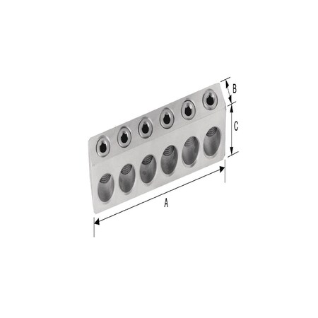 Burndy Power Distribution Blocks, 6 AWG-350 kcmil, 7.50 in L, 1.38 in W BPD8350